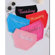 New Girls Womens 5 pair Colored Panties Undies Briefs Underwear Bikini Hipster