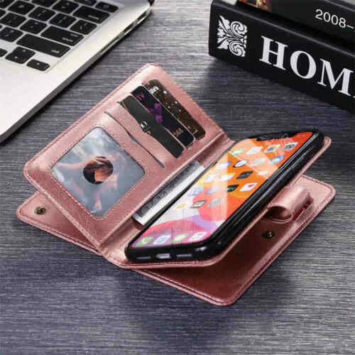 For Google Pixel 5 4A 5 XL Magnetic Wallet Card Holder Flip Leather Case Cover - Picture 5 of 36