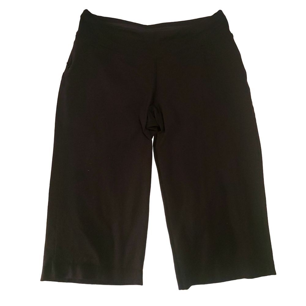 ARC'TERYX Arcteryx Pantalone Leggings Nero Cropped Gamba Larga Elasticizzato Donna Taglia Media Corto