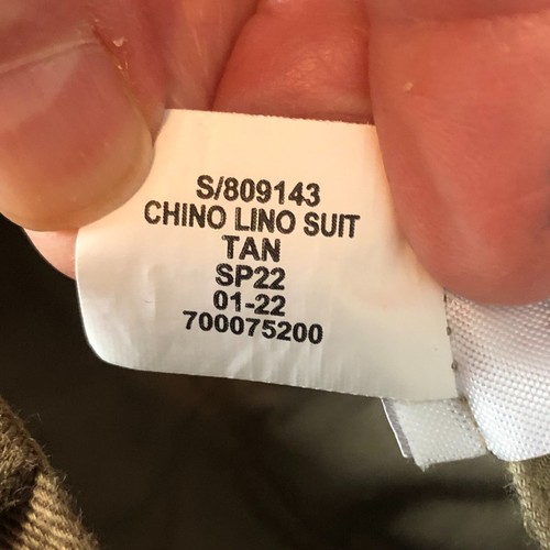 Banana Republic italienische Baumwolle Leinen Anzughose Herren 36 R braun hellbraun Büro 809143 - Bild 7 von 7