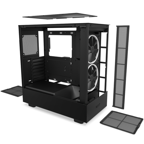 NZXT H510 Elite Mid-Tower Case (Matte Black) Mini ITX WITH FANS / NO ATX - Picture 2 of 5