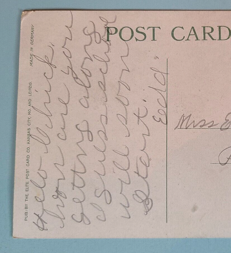 Used Vintage Postcard, Manual Training School Kansas City, MO - Made In Germany - Picture 5 of 6