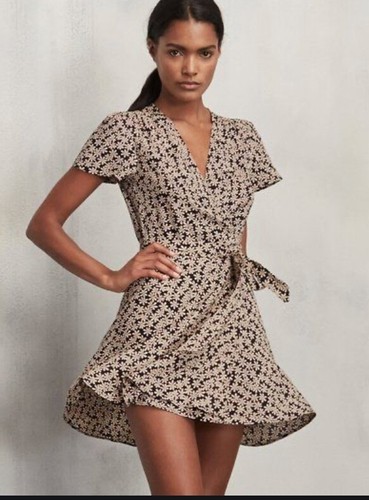 daisy wrap dress reformation