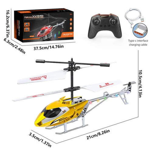 Kids Remote Helicopter Remote Control Aircraft RC vehicles Toys for Boys Gifts - Picture 8 of 8
