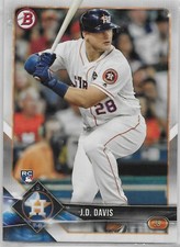 2018 Bowman #52 J.D. Davis Houston Astros RC