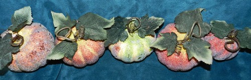 5er SET GLITZERNDE STYROPOR KÜRBISSE! SCHÜSSELFÜLLER! HERBST ERDANKSGIVING - Bild 4 von 7