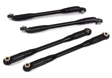 Rear Upper and Lower Suspension Links(4) w/ Rod Ends for Axial 1/10 SCX10 II 6X6