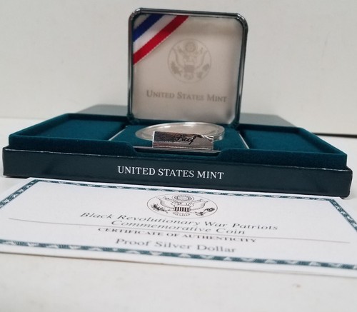 CS0198SBSCFO U.S. MINT COMEM $1 YEAR 1998-S BLACK PATRIOTS PROOF COIN FRESH OGP! - Picture 2 of 6
