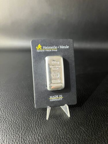 100g Heimerle & Meule Feinsilberbarren - 999,9 - Bild 2 von 8