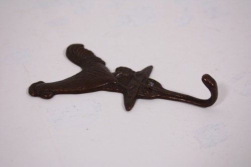 Bronzefarben Metallguss Repro Hahn 5" Vintage Wand Garderobe Hut Schlüssel Haken Menge 4 - Bild 10 von 12