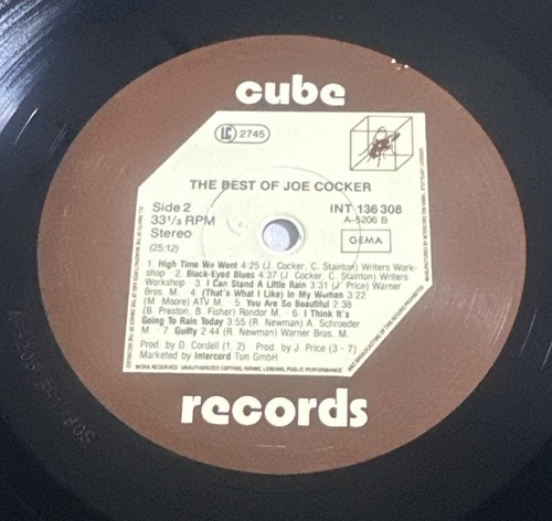 Joe Cocker - The Best Of Joe Cocker Lp Vinyl Record EX / EX - Picture 5 of 6