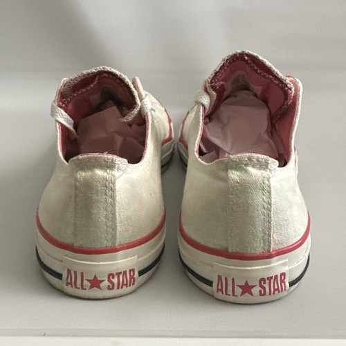 Converse Chuck Taylor All Star Low Top White Sneakers Men's Sz 8 Women's Sz 10 - Picture 6 of 12