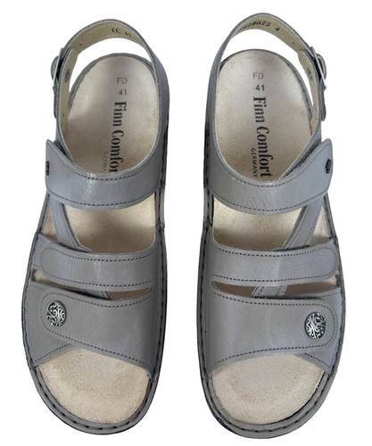 Finn Comfort Gomera-S Womens 82562 Taupe Leather German Sandals Size EU 41 US10 - Picture 4 of 15