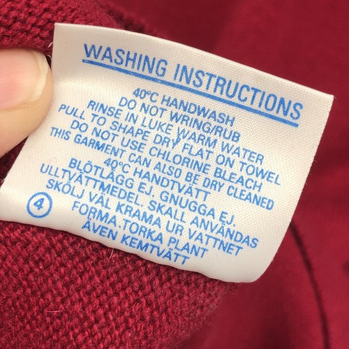 Vintage Brooks Brothers Cashmere Sweater Jumper Red 44" Mens Large Red Classic - Picture 8 of 10