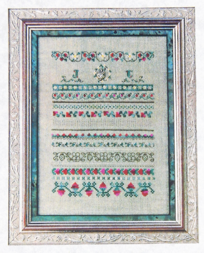 Charland Designs STRAWBERRY FIELDS Counted Cross Stitch Pattern + Threads, Charm - Picture 1 of 4