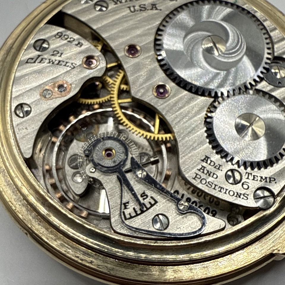 1947 Hamilton 16S 21J Gr 992B Model 5 10k Gold Filled Pocket Watch