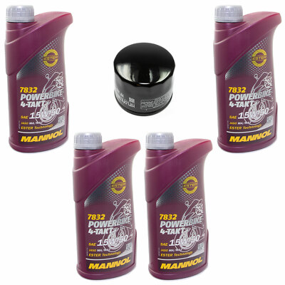 Motoröl Ölfilter HF160 Set 15W50 4 Liter für BMW F 650 GS 800 F650 GT F800 R