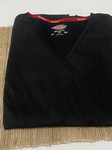 Dickies Scrub Top Uniforms multicolor Mock Wrap Womens Double Pockets 3pcs Sz M - Picture 9 of 12