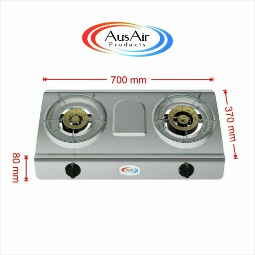 Gas Stove Double Burner Cooker Wok ***NEW DESIGN*** Outdoor Portable - Picture 4 of 4