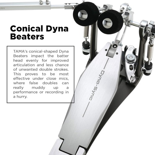 TAMA HPDS1TW Dyna-Sync Series Twin Pedal Optimized Transmission Design - Picture 9 of 12
