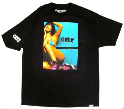 Men ENEMY OF THE STATE KEM WEST Collab T-shirt SOUTH BEACH Tee Men  Black - Picture 1 of 3