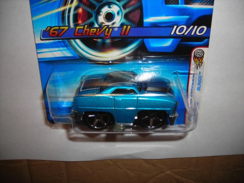 2005-040 '67 Chevy II Blue Spoke Fives First Editions Hot Wheels Blings FREE SH - Picture 3 of 4
