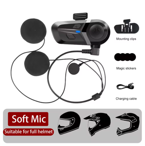 Waterproof Motorcycle Helmet Headset Wireless Hands-free Call Phone Earphone - Picture 2 of 3