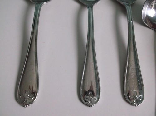 Juego de cubiertos de acero inoxidable Reed & Barton 9 piezas para servir azafata CRESTA - Imagen 6 de 8