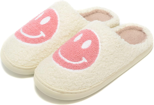 Retro Fuzzy Face Slippers for Women Men, Retro Soft Fluffy Warm Home Non-Slip Co - Picture 11 of 12
