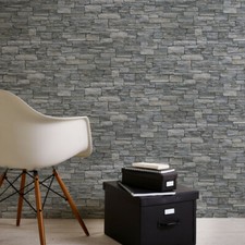 Violet blue black Modern Wallpaper Rolls 3D Textured Brick Stone wallcoverings