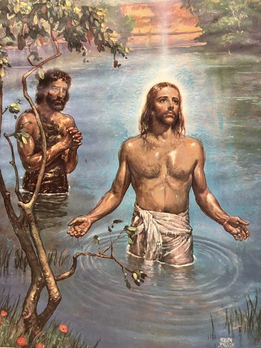 Antique Vtg Jesus Religious Picture Print by Ralph Pallen Coleman 1953 - Picture 2 of 12