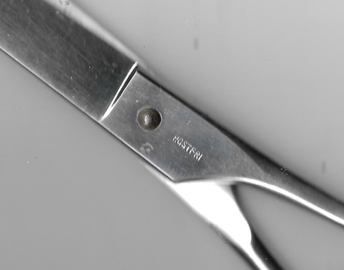 Antique Rosteri  Eskilstuna Scissors 8 Inch Crown Anchor Sweden Vintage - Picture 21 of 24