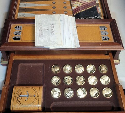 ［カゲカゲ］LA FRANCE TRAVAILLE 2冊セット Vintage Franklin Mint Excalibur Backgammon Set 1986 Limited