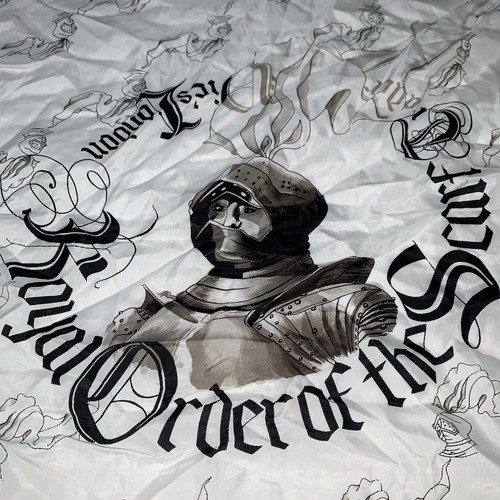 Vintage Trader Vic's London Royal Order Of The Scarf Hubert de Watrigant 20x20 - Picture 8 of 12