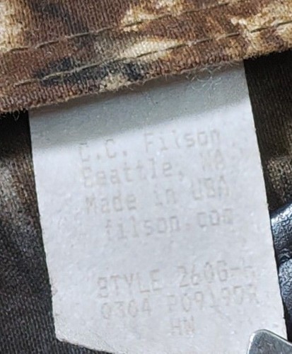 FILSON Tote Bag Realtree Hardwood 20-200 Made in USA No Accessories Used - Picture 4 of 20