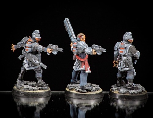 Pro Painted Warhammer 40k Voidsmen (x3) Guardsmen For Necromunda - Picture 5 of 6