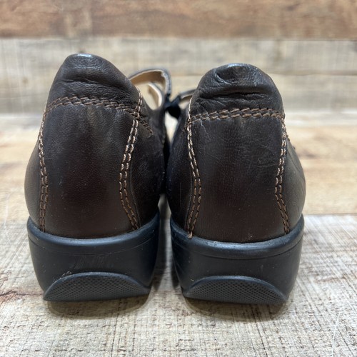 Sanita Womens Brown Leather Mary Jane Slip On Comfort Shoes Size 39 - Picture 4 of 6