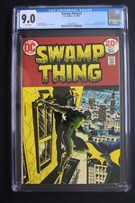 SWAMP THING #7 1st Meets BATMAN 1973 Conclave JLD DC Movie TV WRIGHTSON CGC 9.0