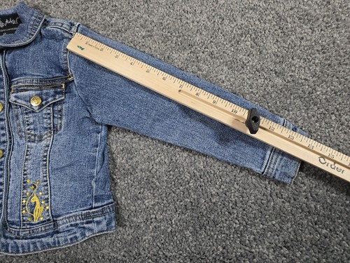Baby Phat Jean Jacket Girls 4T Blue Gold Hip Hop Street Wear Y2K - Picture 5 of 7