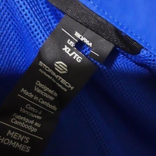 Stormtech mens performance vest jacket windbreaker XL full zip outdoor hiki blue - Picture 5 of 9