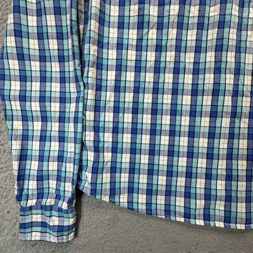 Hollister Shirt Mens Large Blue Plaid Long Sleeve Button Down - Picture 13 of 14