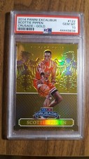 2014 Scottie Pippen 1/1 PSA 10 Gem Mint Panini Crusade Excalibur Gold /10 