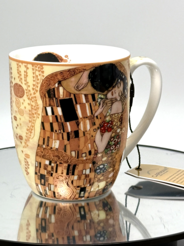 Porcelain Mug Collectible G Klimt Kiss Boxed Carmani Gift - Picture 2 of 14