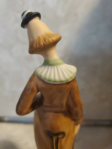 Vintage Ceramic CLOWN FIGURINE Made in Taiwan 6" Hand Painted - Picture 5 of 7