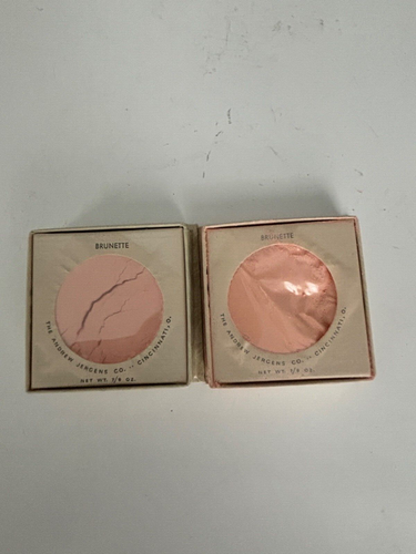 LOTTO di 2 brune in polvere vintage Jergens viso 7/8 once NUOVE NOS - Foto 2 di 5