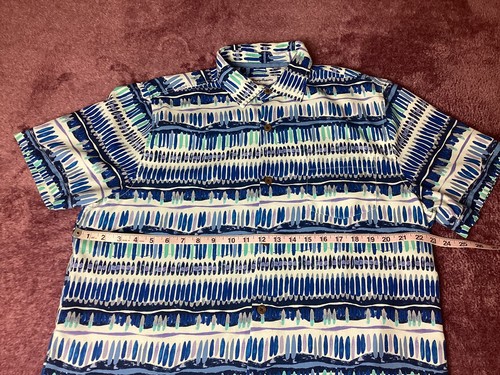 Tommy Bahama Shirt Mens Size Large Hawaiian Islandzone Button Up Silk Blend - Picture 3 of 7