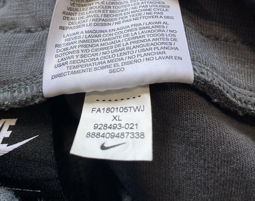 Nike Optic Fleece Joggers Size XL Taper Cuff Pants Sportswear NSW Pumice - Picture 4 of 6