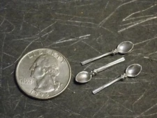 Dollhouse Miniature Silver Serving Spoons Set 1:12 scale Z250 Dollys Gallery