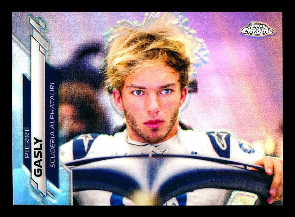 2020 TOPPS CHROME F1 #184 PIERRE GASLY RC REFRACTOR ALPHATAURI RARE ROOKIE!