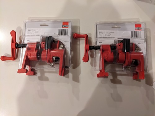 Bessey BPC-H34 3/4-Inch H Style Pipe Clamp - Red  2 pack - Bild 2 von 2